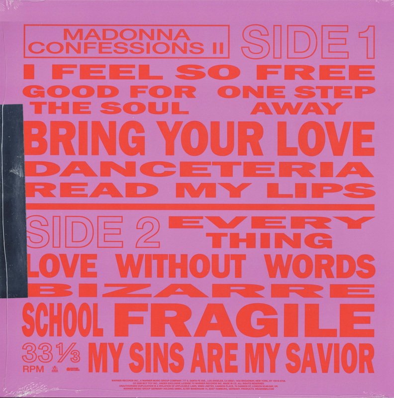 Madonna Confessions II 0093624822783 Red vinyl back_resize